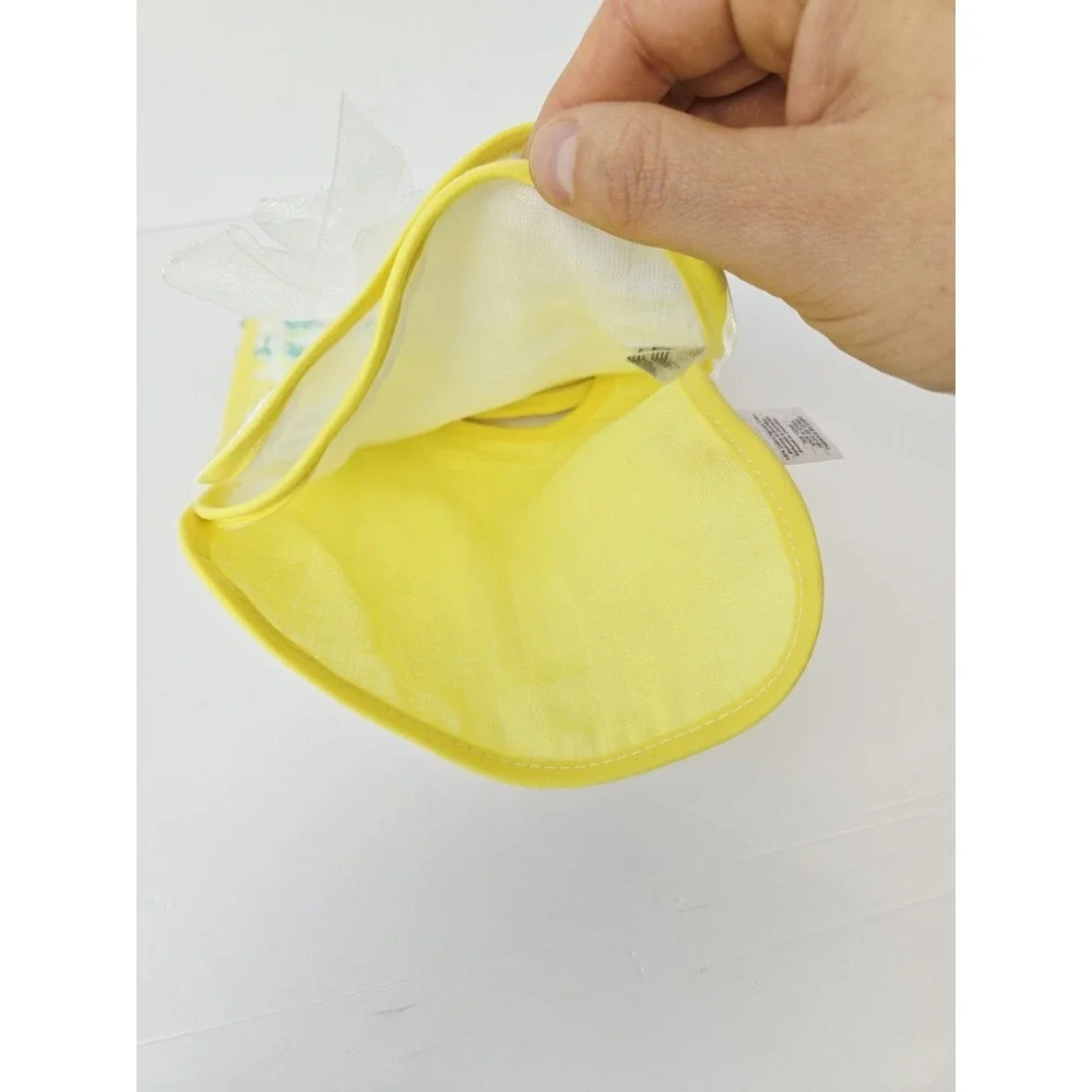 Kyle & Deena Baby Bandana Bib 3 Pack yellow lemon Solid NWT